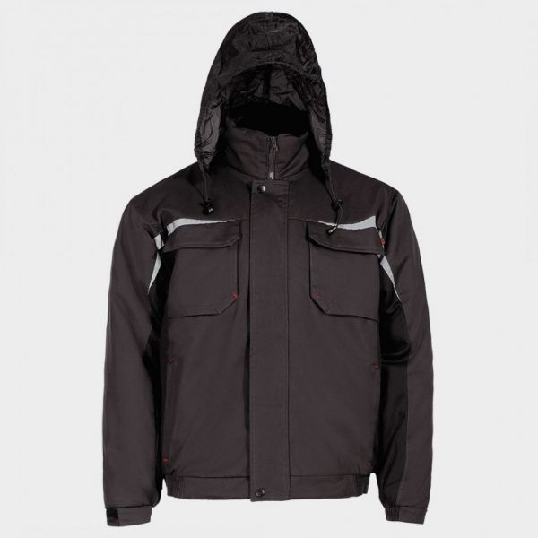Geacă de lucru KASTOR WINTER GREY COTTON GREY BLACK Geacă de lucru KASTOR WINTER GREY COTTON GREY BLACK