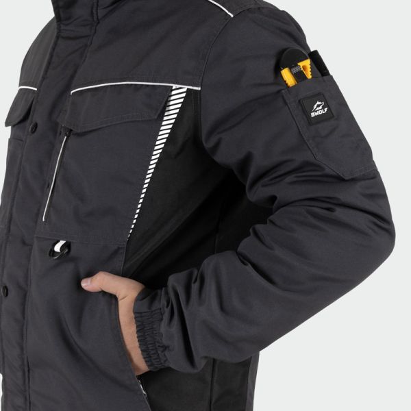 Jachetă de lucru de iarnă BWOLF DRIFT ICE Jacket Gri închis Jachetă de lucru de iarnă BWOLF DRIFT ICE Jacket Gri închis