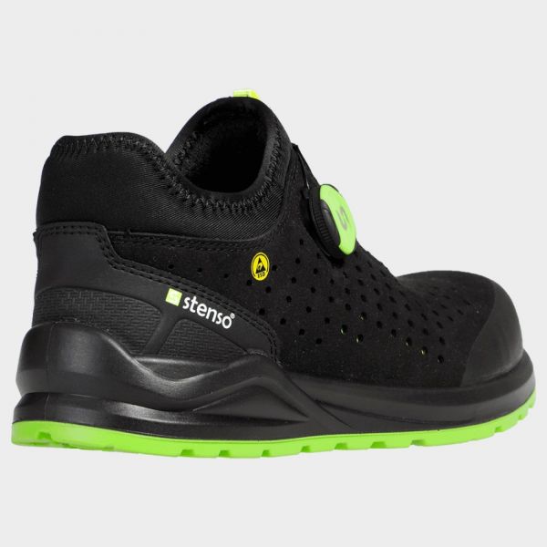 Pantofi de siguranță JETT S1PS ESD NEGRU/VERDE Pantofi de siguranță JETT S1PS ESD NEGRU/VERDE
