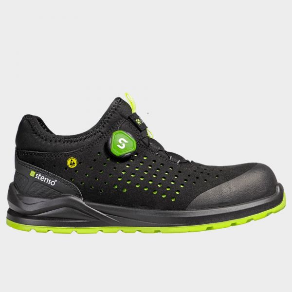 Pantofi de siguranță JETT S1PS ESD NEGRU/VERDE Pantofi de siguranță JETT S1PS ESD NEGRU/VERDE