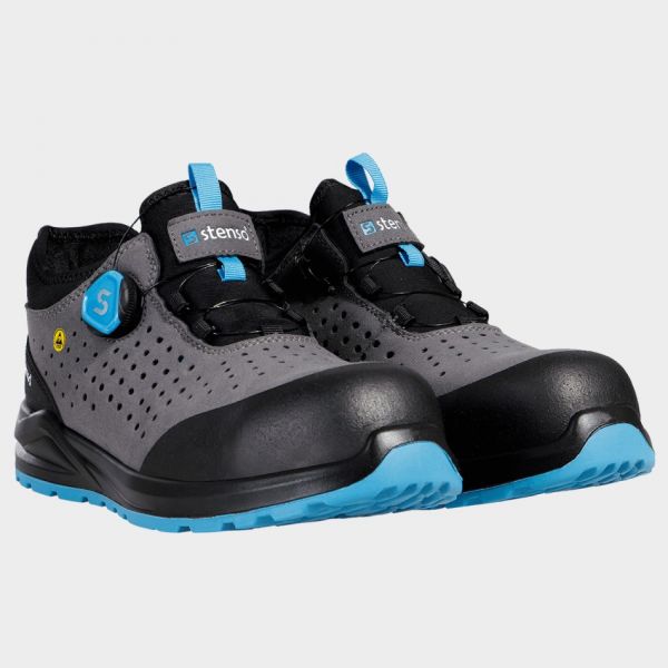 Pantofi de siguranță JETT S1PS ESD GRI/ALBASTRU Pantofi de siguranță JETT S1PS ESD GRI/ALBASTRU