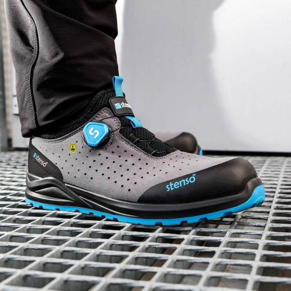 Pantofi de siguranță JETT S1PS ESD GRI/ALBASTRU Pantofi de siguranță JETT S1PS ESD GRI/ALBASTRU