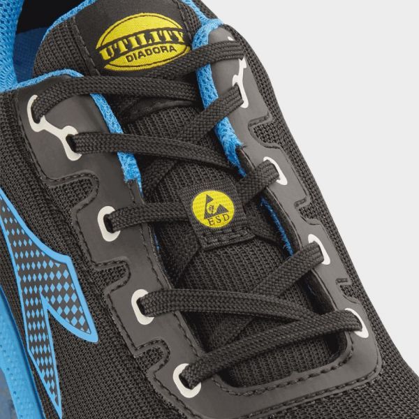 Încălțăminte de lucru DIADORA VORTEX DA2 LOW S3S SC SR HRO ESD BLACK/BLUE Încălțăminte de lucru DIADORA VORTEX DA2 LOW S3S SC SR HRO ESD BLACK/BLUE