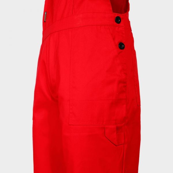 Pantaloni de salopete PLUTON T/C ROȘU Pantaloni de salopete PLUTON T/C ROȘU