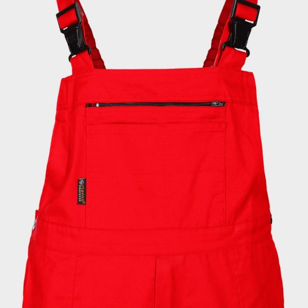 Pantaloni de salopete PLUTON T/C ROȘU Pantaloni de salopete PLUTON T/C ROȘU