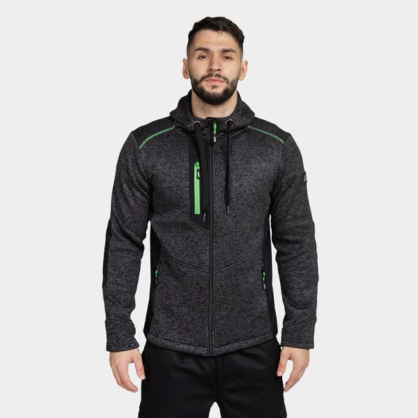 Hanorac cu fermoar și hoodie BWOLF NORD Gri melanj Hanorac cu fermoar și hoodie BWOLF NORD Gri melanj