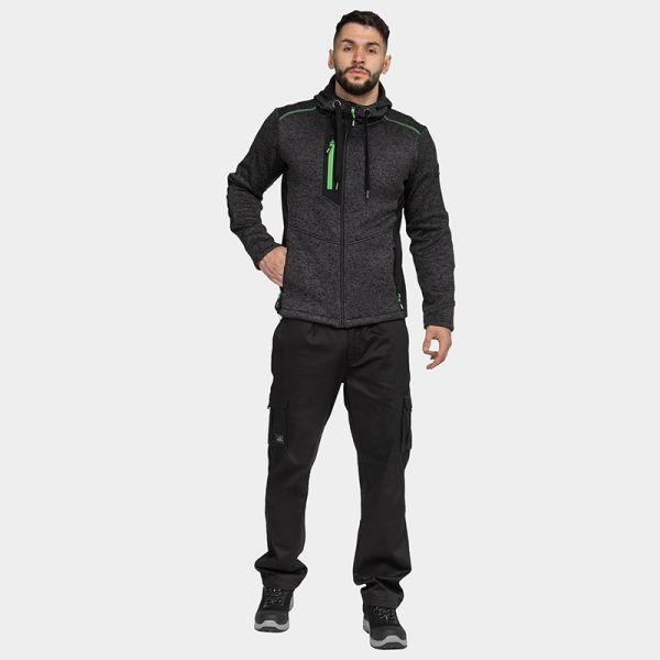 Hanorac cu fermoar și hoodie BWOLF NORD Gri melanj Hanorac cu fermoar și hoodie BWOLF NORD Gri melanj