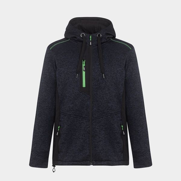 Hanorac cu fermoar și hoodie BWOLF NORD Albastru melanj Hanorac cu fermoar și hoodie BWOLF NORD Albastru melanj