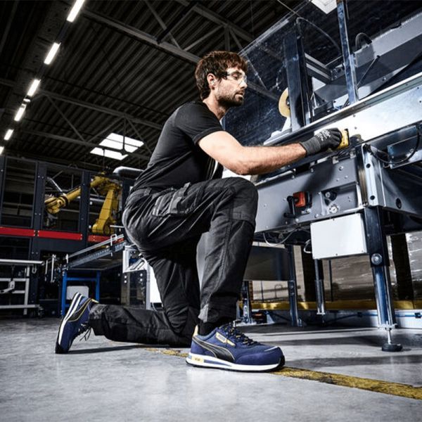 Pantofi de lucru joși cu bombeu Puma RIDER LOW SB – culoare albastră Pantofi de lucru joși cu bombeu Puma RIDER LOW SB – culoare albastră