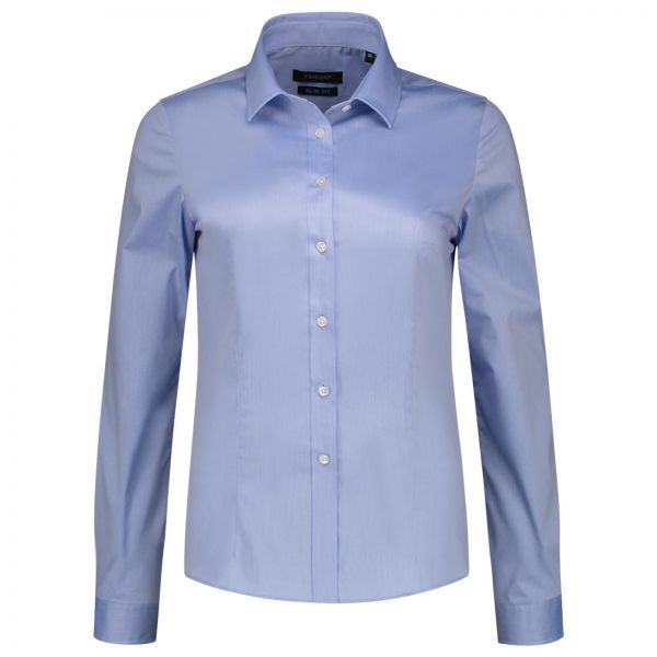 Cămașă pentru damă Fitted Stretch Blouse T24 albastru deschis Cămașă pentru damă Fitted Stretch Blouse T24 albastru deschis