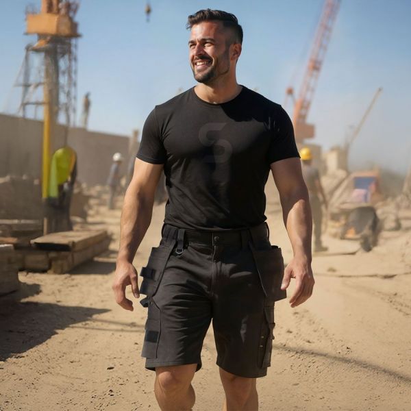 Pantaloni scurți de lucru TASK BLACK Pantaloni scurți de lucru TASK BLACK