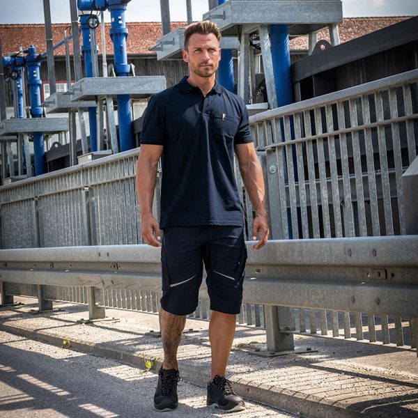 Pantaloni scurți de lucru Leib Wächter FLEXK Bleumarin Pantaloni scurți de lucru Leib Wächter FLEXK Bleumarin