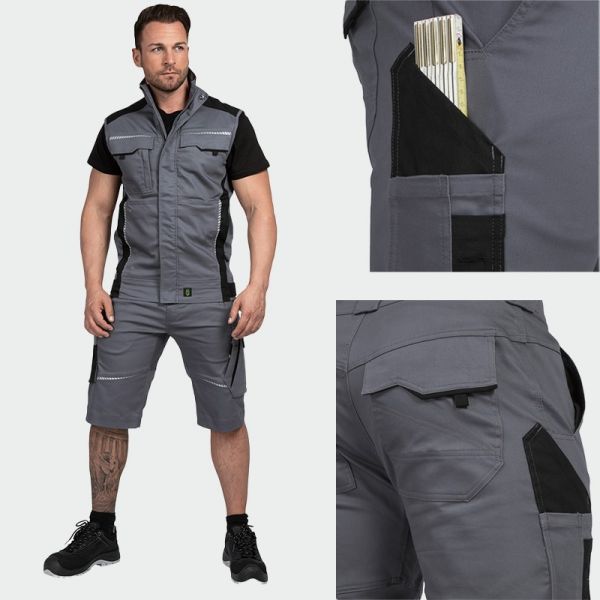 Pantaloni scurți de lucru Leib Wächter FLEXK Gri Pantaloni scurți de lucru Leib Wächter FLEXK Gri
