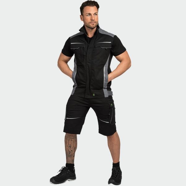 Pantaloni scurți de lucru Leib Wächter FLEXK Negru Pantaloni scurți de lucru Leib Wächter FLEXK Negru