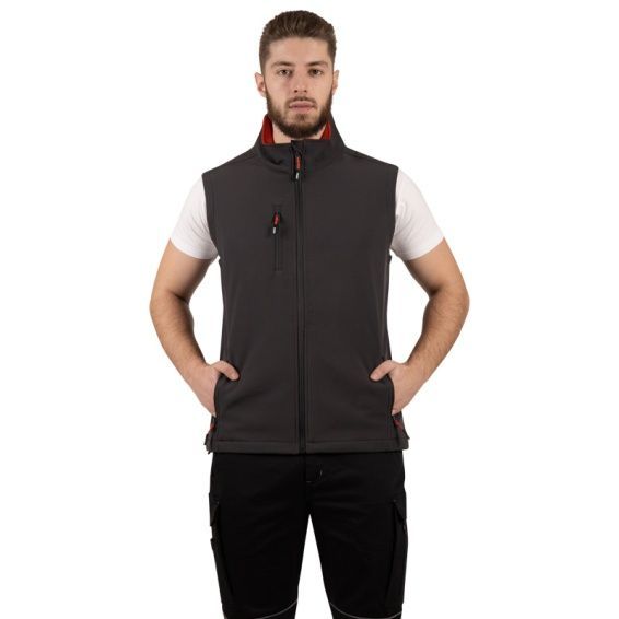 Vestă softshell de lucru GRIN GRI Vestă softshell de lucru GRIN GRI