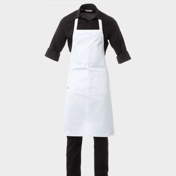 Șorț cu pieptar PAYPER BOUTIQUE WHITE Șorț cu pieptar PAYPER BOUTIQUE WHITE