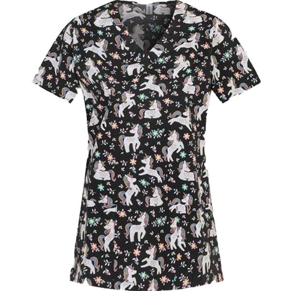 Tunică medicală BAMBINA print Flower Unicorns Tunică medicală BAMBINA print Flower Unicorns