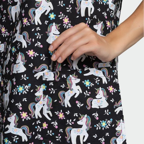 Tunică medicală BAMBINA print Flower Unicorns Tunică medicală BAMBINA print Flower Unicorns