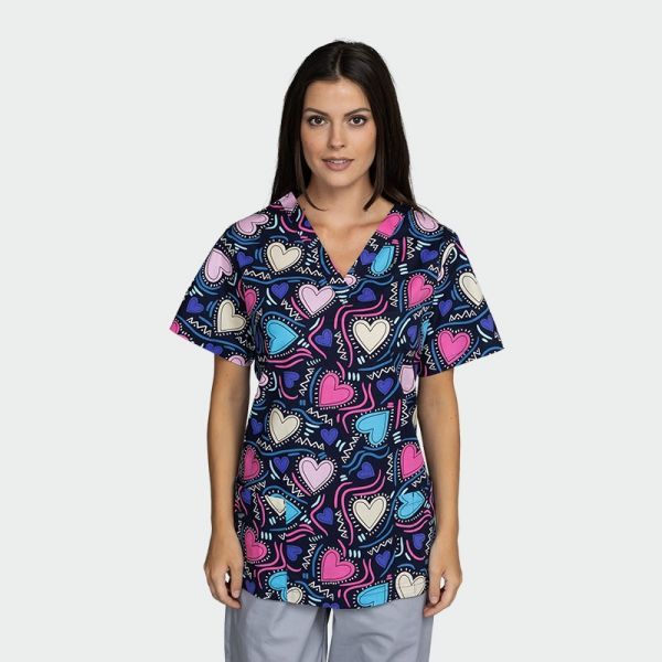 Tunică medicală BAMBINA print Forever Love Tunică medicală BAMBINA print Forever Love
