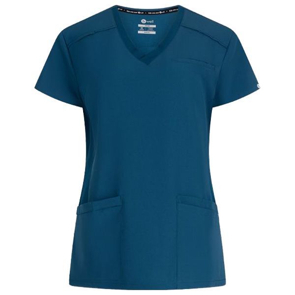 Bluză medicală de damă JULIA albastru caraibe Bluză medicală de damă JULIA albastru caraibe