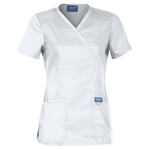 Tunică medicală de damă CHEROKEE WRAP ALB WWE610 Tunică medicală de damă CHEROKEE WRAP ALB WWE610