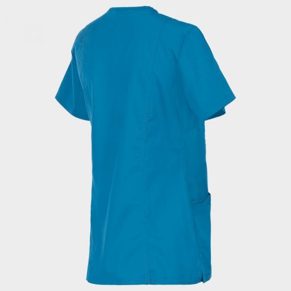 Tunică medicală de damă CHEROKEE WRAP CARIBBEAN BLUE WWE610 Tunică medicală de damă CHEROKEE WRAP CARIBBEAN BLUE WWE610