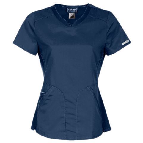 CHEROKEE V-NECK ALBASTRU ÎNCHIS WWE601 Women's medical tunic CHEROKEE V-NECK ALBASTRU ÎNCHIS WWE601 Women's medical tunic