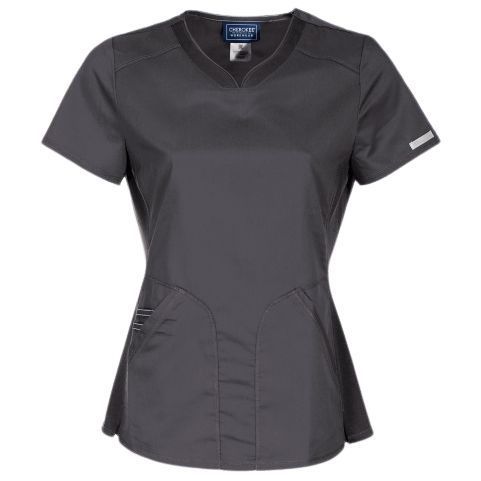 CHEROKEE V-NECK GRI WWE601 Women's medical tunic CHEROKEE V-NECK GRI WWE601 Women's medical tunic