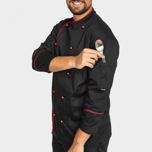 Tunică de bucătar PALLTEX NOBU Negru Tunică de bucătar PALLTEX NOBU Negru