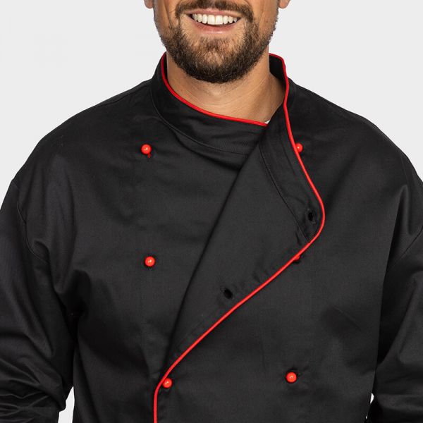 Tunică de bucătar PALLTEX NOBU Negru Tunică de bucătar PALLTEX NOBU Negru