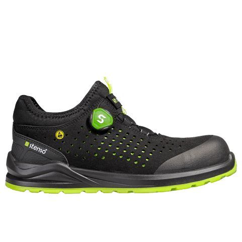 Pantofi de siguranță JETT S1PS ESD NEGRU/VERDE Pantofi de siguranță JETT S1PS ESD NEGRU/VERDE
