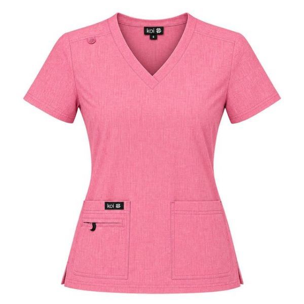Tunică medicală de lucru BASICS 373 roz deschis Tunică medicală de lucru BASICS 373 roz deschis