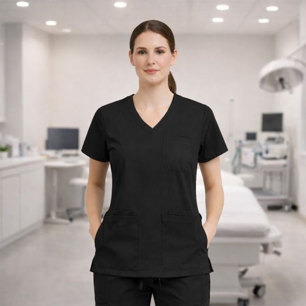 Tunică medicală TP3002 Neagră Tunică medicală TP3002 Neagră