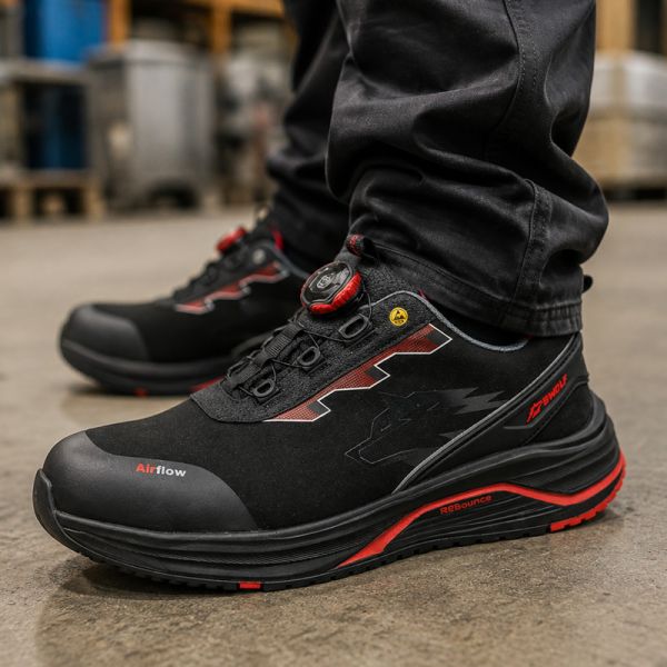 Pantofi de protecție joși cu bombeu TURBO FIT S3S negri Pantofi de protecție joși cu bombeu TURBO FIT S3S negri