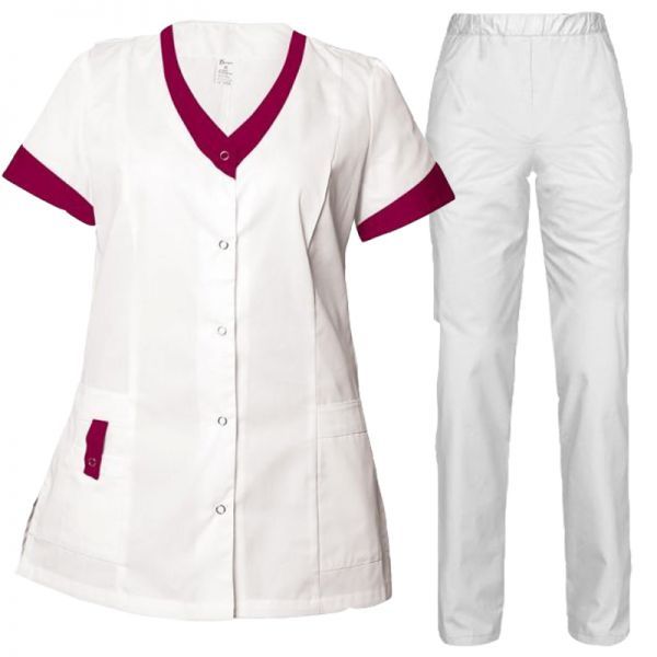 Set de lucru pentru damă din 2 piese ALEGRA Bordeaux Set de lucru pentru damă din 2 piese ALEGRA Bordeaux