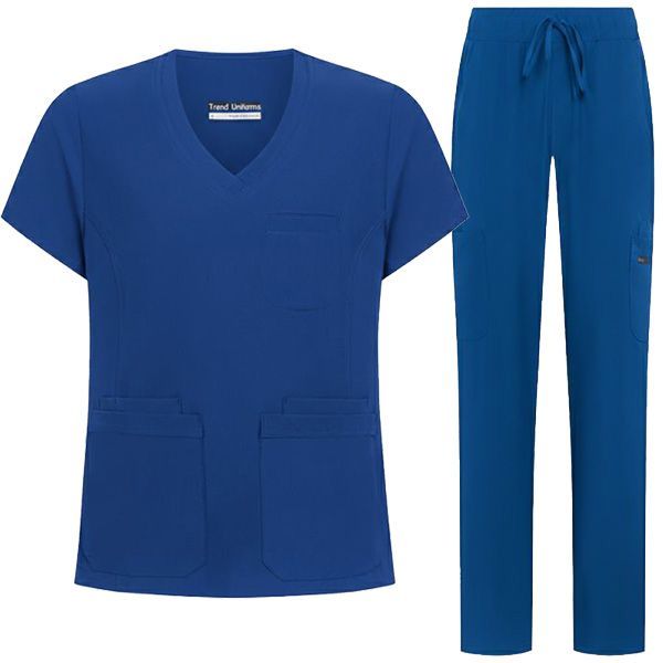 Set medical TP3002 tunică și pantaloni TP4003P Albastru Regal Set medical TP3002 tunică și pantaloni TP4003P Albastru Regal