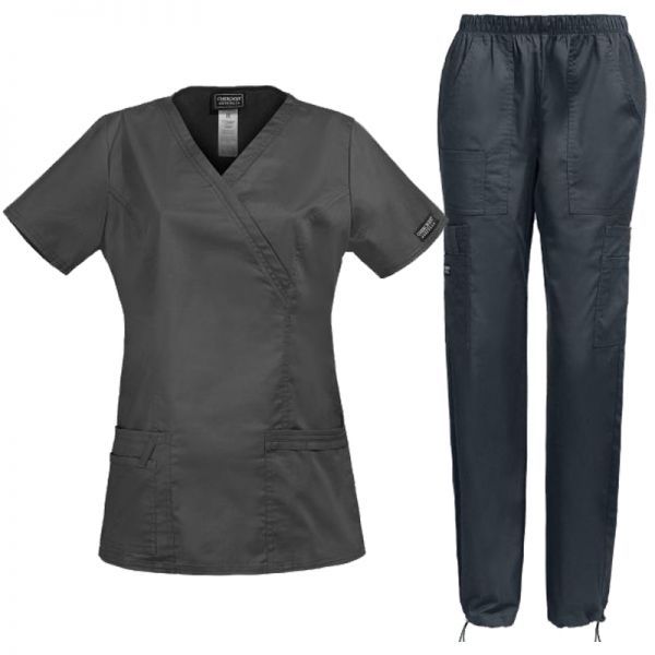 Set medical pentru damă CHEROKEE Core Stretch WWE4728/WWE4005 Gri Set medical pentru damă CHEROKEE Core Stretch WWE4728/WWE4005 Gri