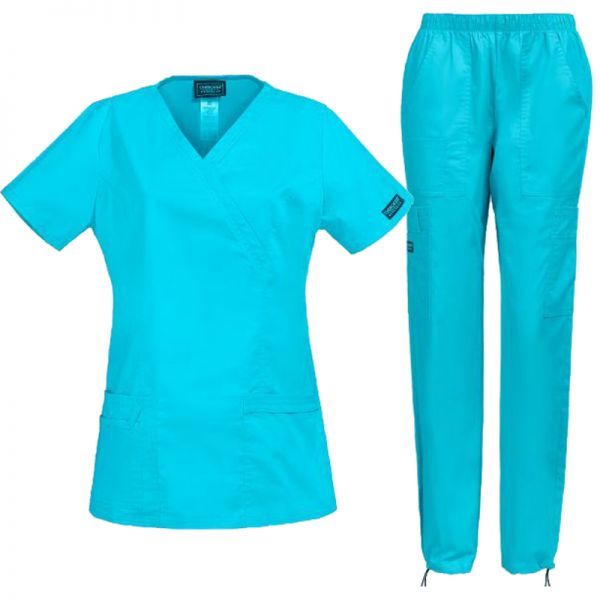 Set medical pentru damă CHEROKEE Core Stretch WWE4728/WWE4005 Turcoaz Set medical pentru damă CHEROKEE Core Stretch WWE4728/WWE4005 Turcoaz