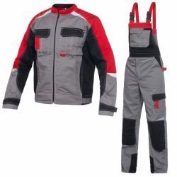 Set jacheta si pantaloni protectie barbati TECHNO PLUS gri