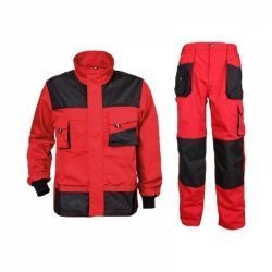 Set de lucru EMERTON RED cu pantaloni rosu