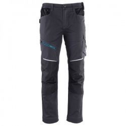 Pantaloni de lucru flexibili & rezistenți, pentru bărbați, Revolt 4Stretch GREY/BLACK