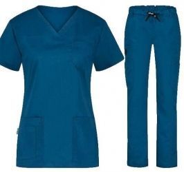 SET MEDICAL DIN 2 PĂRȚI ANDREA ȘI PANTALONI VERDE CARAIBE