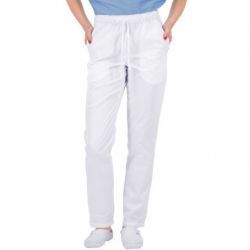 Pantalon de lucru pentru domeniul medical ALESSI alb