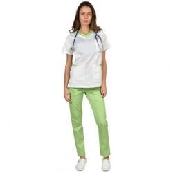 Pantalon de lucru pentru domeniul medical DANTE  verde deschis