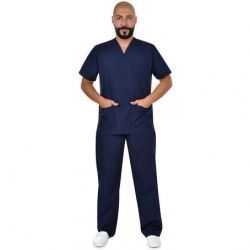 CESARE Albastru inchis TUNICĂ MEDICALĂ CU PANTALONI