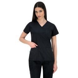 SET MEDICAL DIN 2 PĂRȚI ANDREA ȘI PANTALONI NEGRU