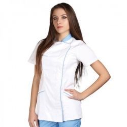 Set medical din 2 părți SINTIA și pantaloni albastru deschis