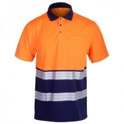 GLOW HV  Portocaliu Polo  tricou reflectorizant