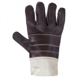 FRANCOLIN Mănuși din piele și material textil