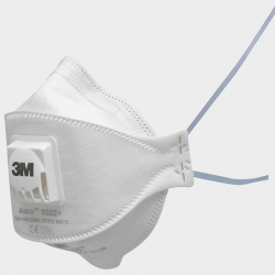 3M 9322+ Aura FFP2 Respirator cu clapetă